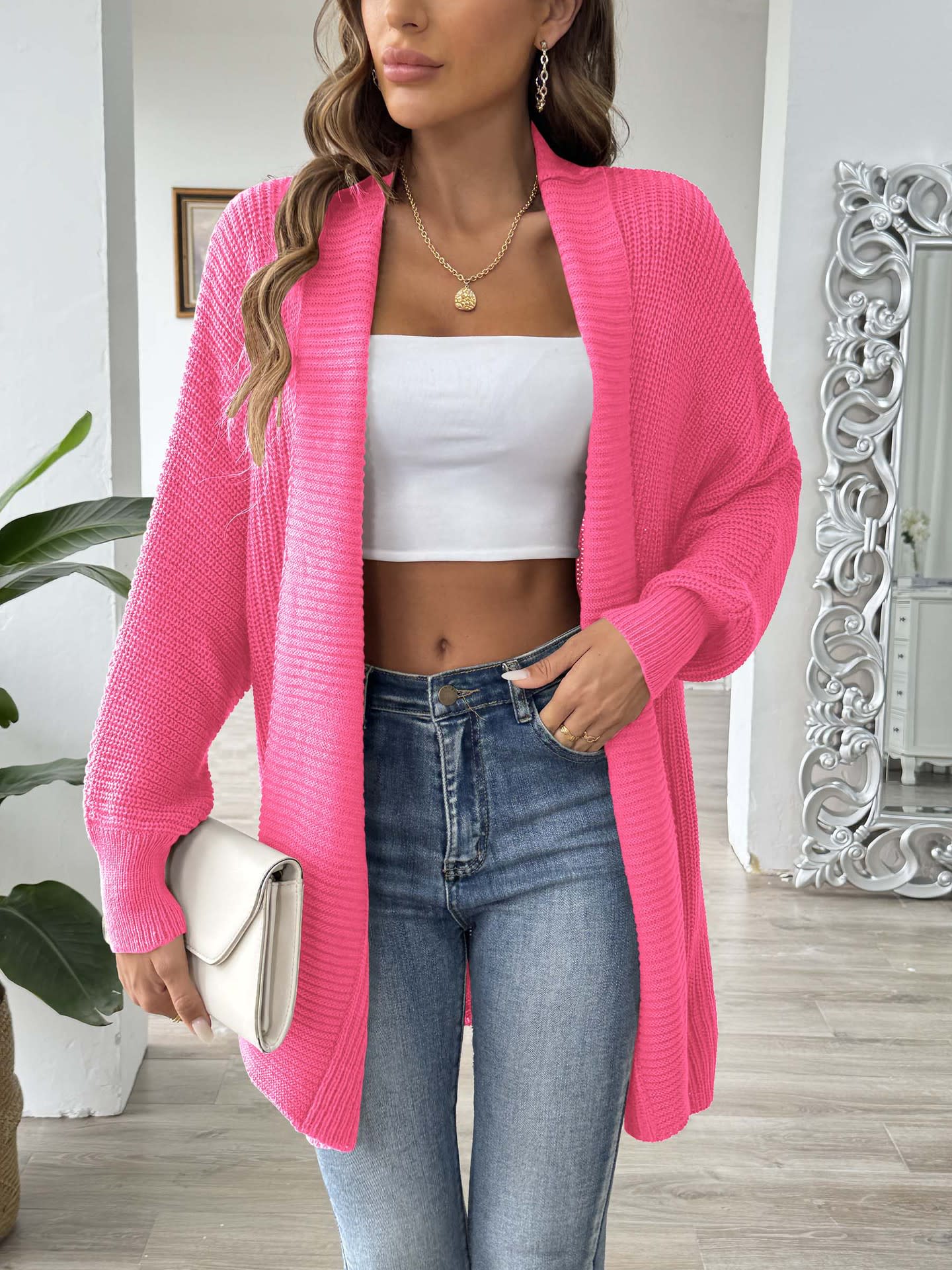 Women's Simple Fashion Loose Sweater Coat view 5
