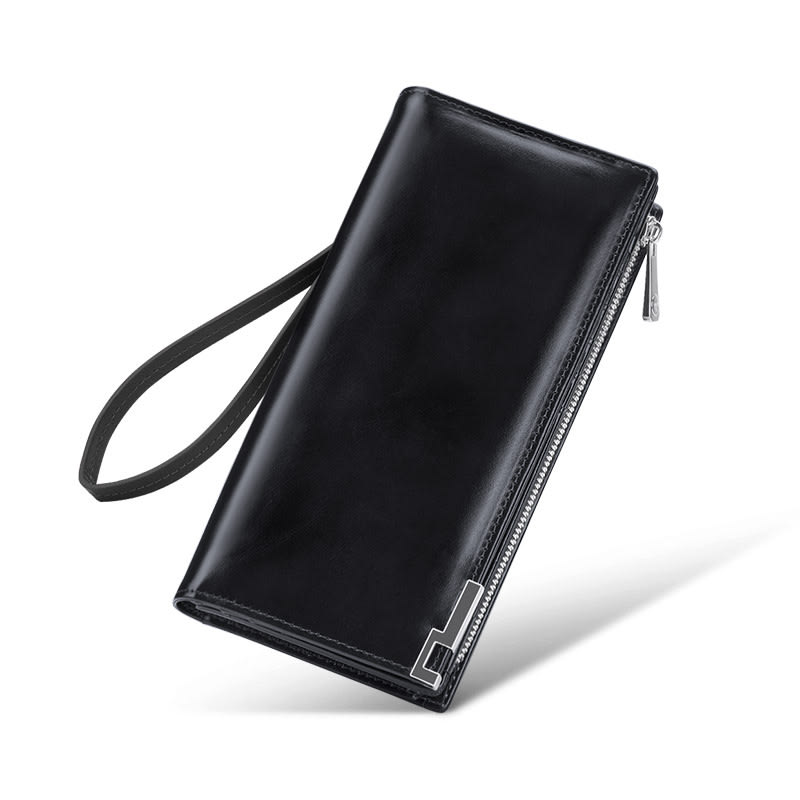 Cash Bag Cowhide Wallet Large Capacity view 5