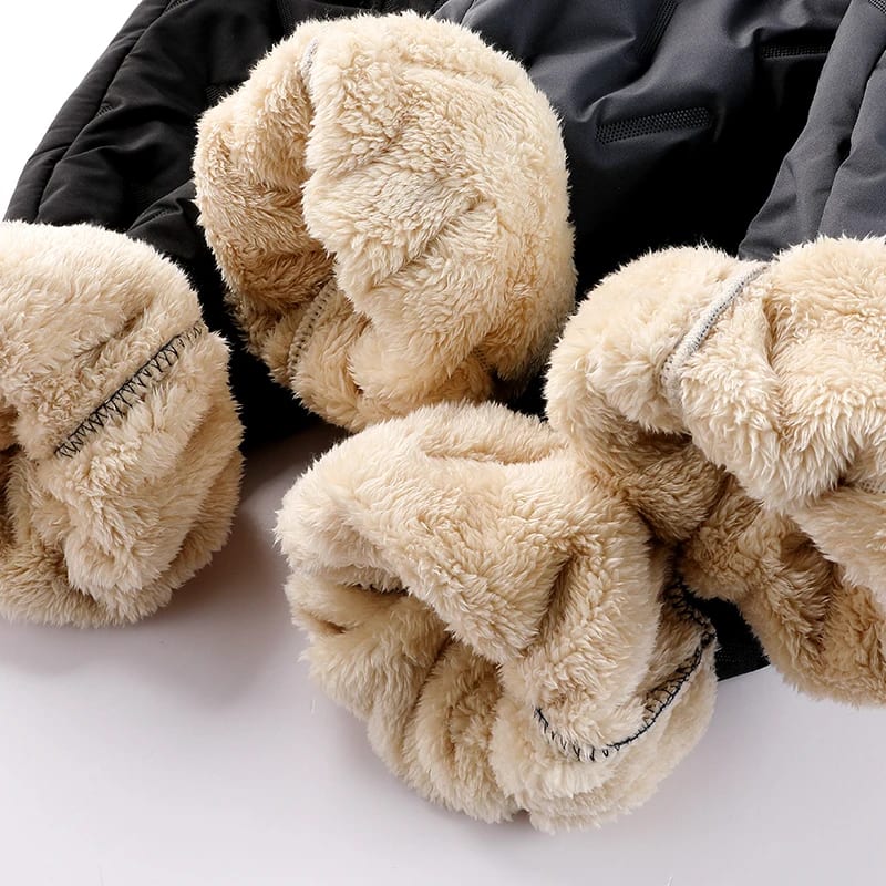 Men's Trousers Winter Velvet Thickening Loose Fleece Pants With Zip Pocket Large Size Windproof Warm Jogging Pants view 2