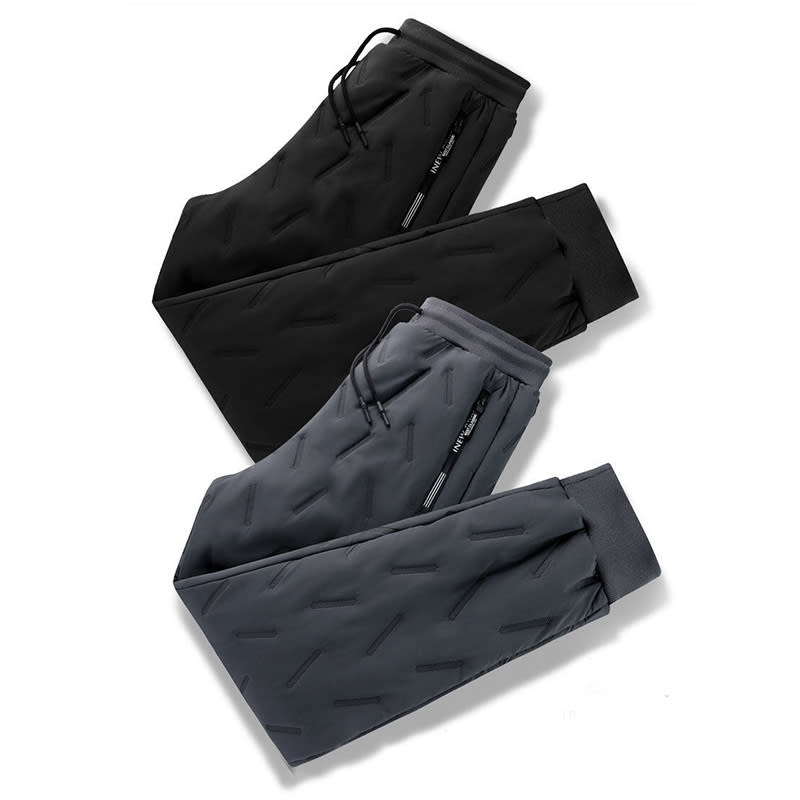 Men's Trousers Winter Velvet Thickening Loose Fleece Pants With Zip Pocket Large Size Windproof Warm Jogging Pants view 13