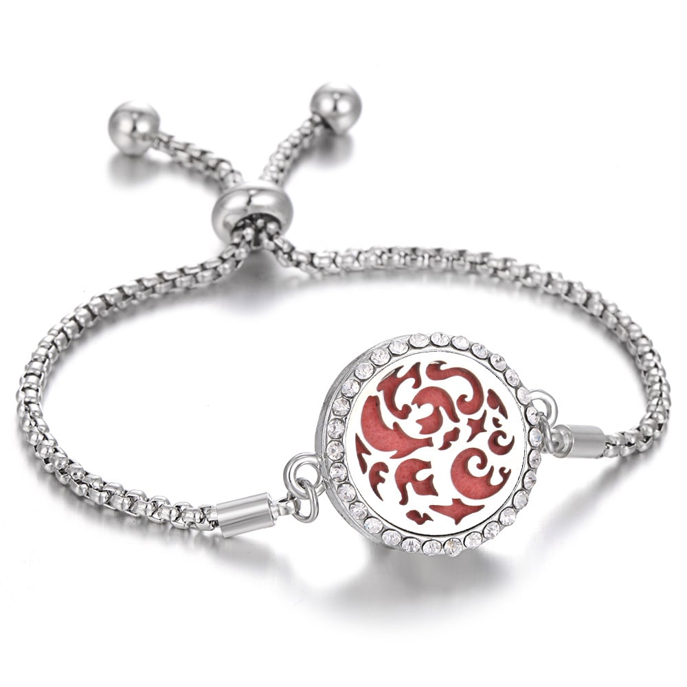 New Kaleidoscope Aromatherapy Bracelet Perfume Essential Oil Diffuser Locket Bracelet Charms Women Aroma Diffuser Jewelry view 10