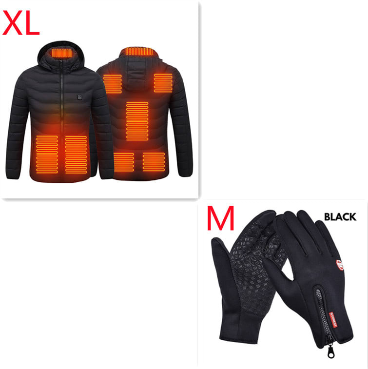 Winter Heated Jacket USB Electric Cotton Coat Zip-up Heater Thermal Clothing Heating Vest For Men view 4