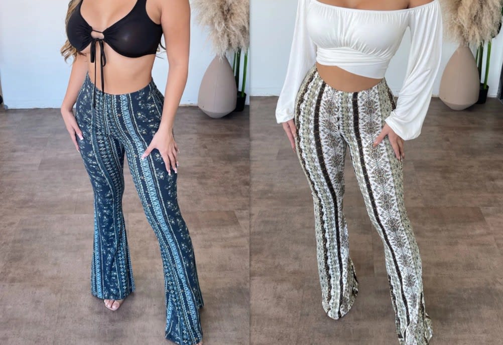 High Elastic Tight Pants Slim Sexy Print Trousers Womens Clothing view 5