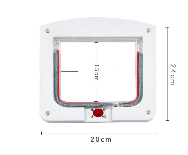 Controllable Two-way Door For Free Entry And Exit Of Pets view 1