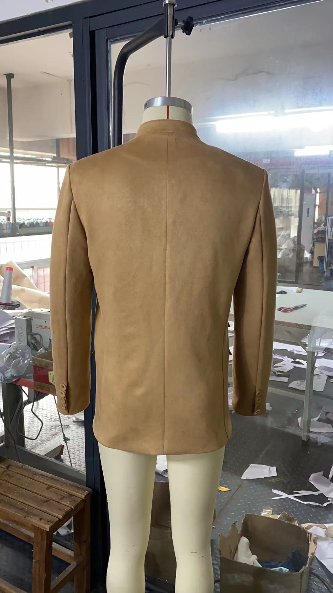 Men's Business Casual Suit Jacket Autumn Winter Fashion Commuter Daily Basic Blazer Solid Stand Collar Jacket Men's Clothing view 3