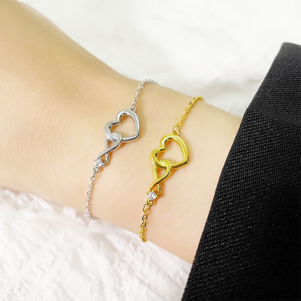 Heart-shape Bracelet Fashion Jewelry Versatile Love Bracelet Gift For Girlfriend Valentine's Day view 7