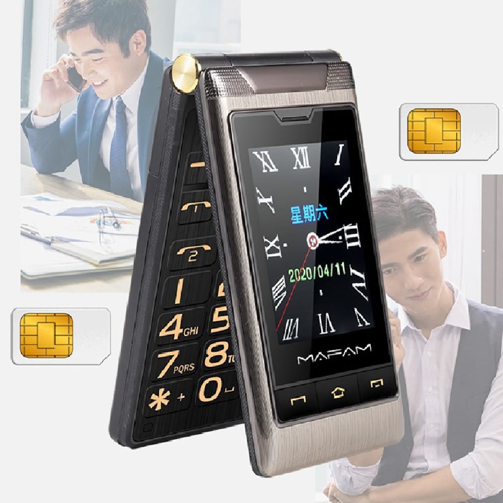 Full Network Connectivity Dual Screen Flip Cover Elderly Machine Backup Machine view 3