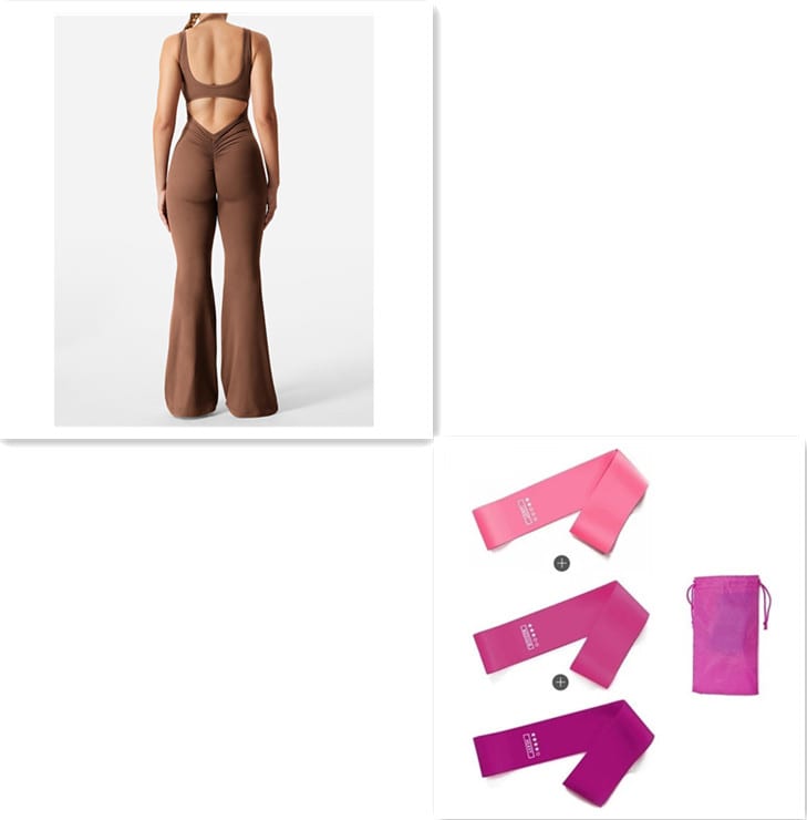Slim Fit Hip Raise Jumpsuit Sexy Backless Exercise Yoga Clothes view 7