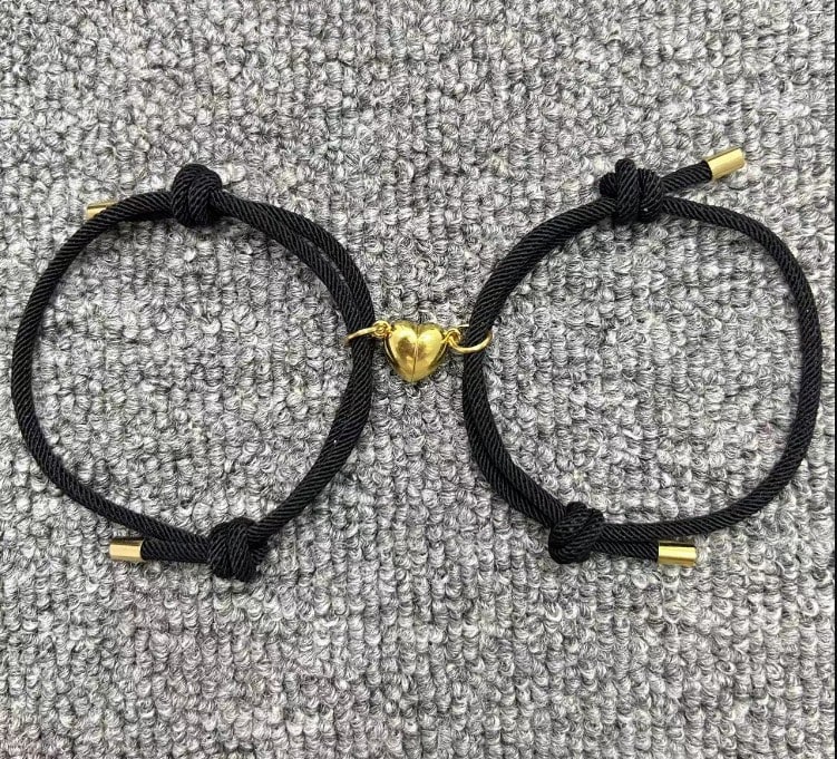 Simple Alloy Love Magnets Attracting Couple Bracelets view 13
