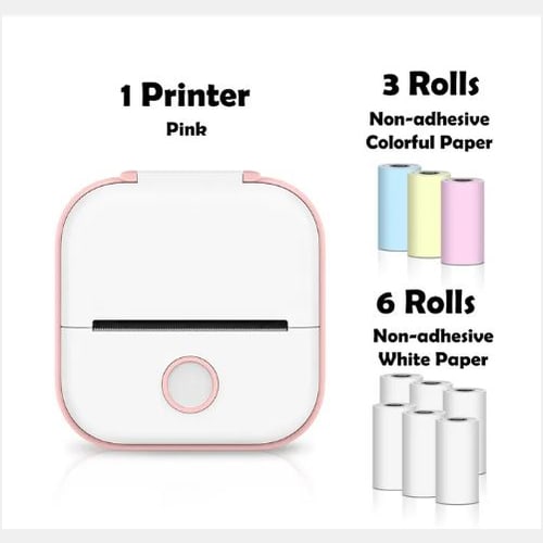 Portable Mini Thermal Label Printer Home Photo Printer Student Wrong Question Printer Bluetooth-compatible Mini Label Printer Price Tag view 2