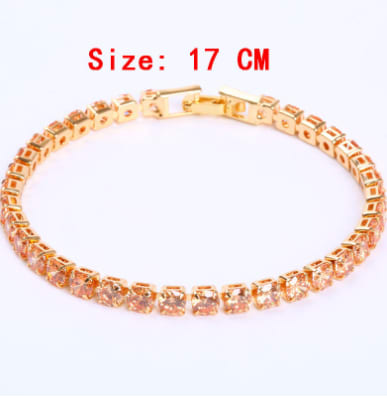 Cubic Zirconia Tennis Bracelets Iced Out Chain Crystal Bracelet Women Men Gold Bracelet Jewelry view 16