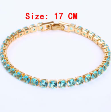 Cubic Zirconia Tennis Bracelets Iced Out Chain Crystal Bracelet Women Men Gold Bracelet Jewelry view 21