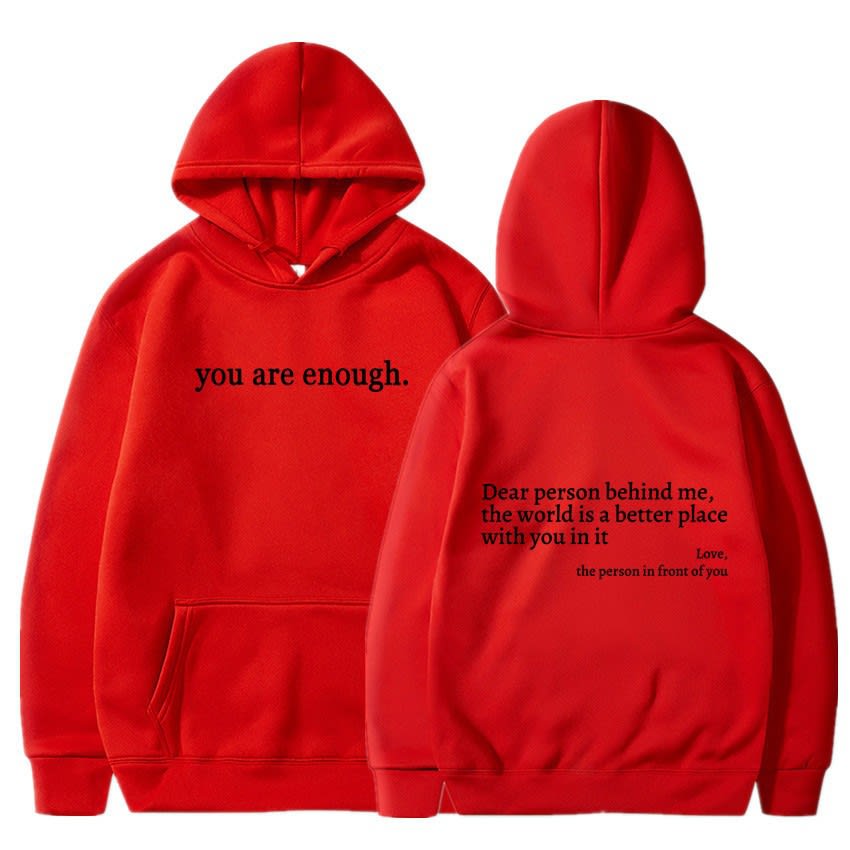 Women's Brushed Hoody Plain Letters view 4