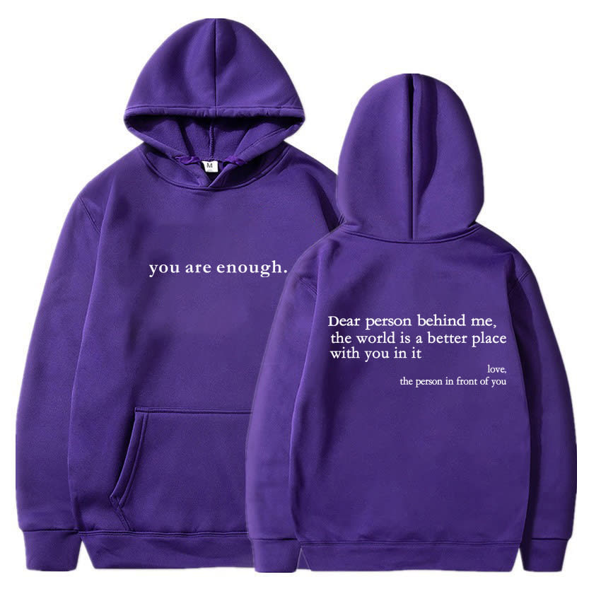 Women's Brushed Hoody Plain Letters view 14