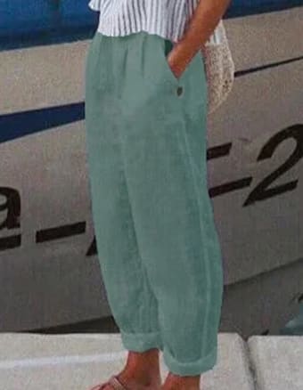 Women's Trousers With Pockets Temperament Commuter Casual Straight Pants view 12