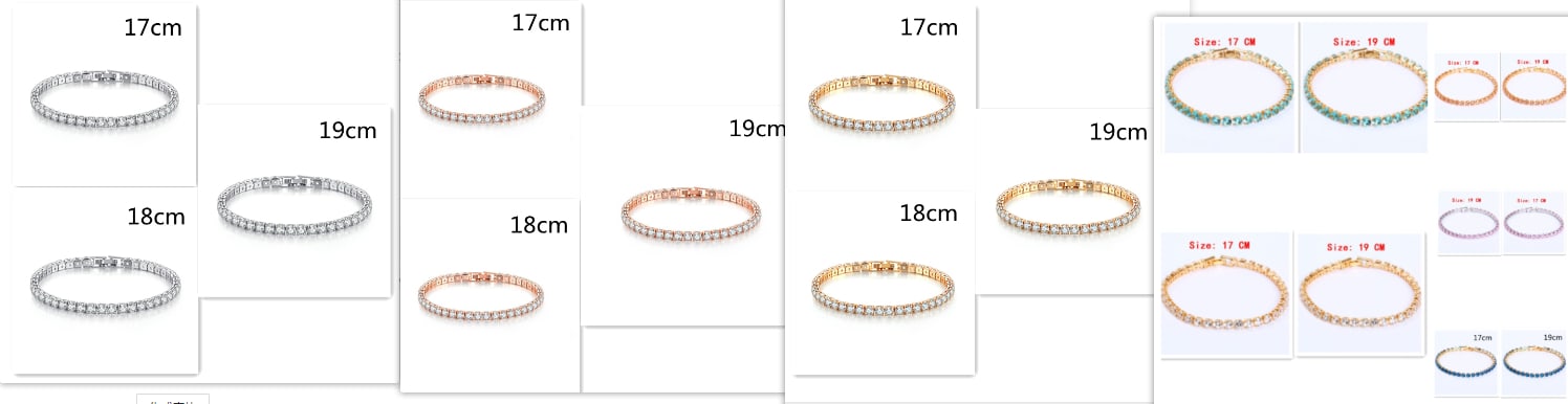 Cubic Zirconia Tennis Bracelets Iced Out Chain Crystal Bracelet Women Men Gold Bracelet Jewelry view 12