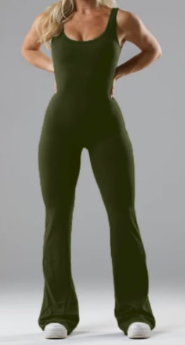 Slim Fit Hip Raise Jumpsuit Sexy Backless Exercise Yoga Clothes view 13
