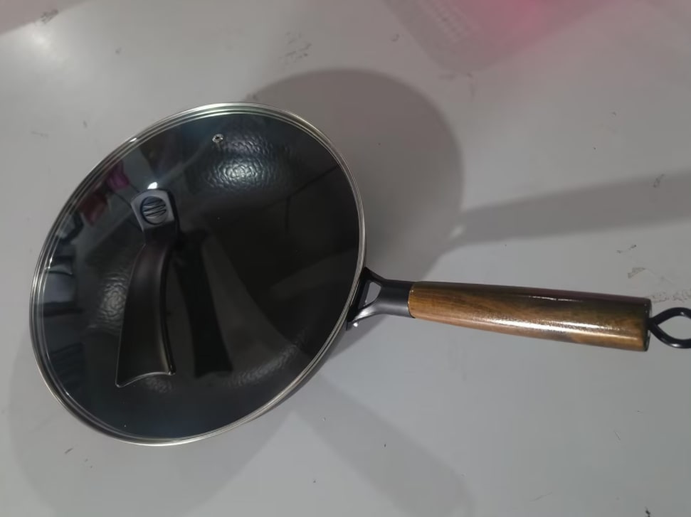 Iron Pan Traditional Iron Wok Handmade view 4
