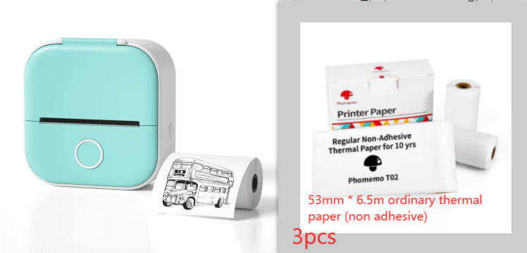 Portable Mini Thermal Label Printer Home Photo Printer Student Wrong Question Printer Bluetooth-compatible Mini Label Printer Price Tag view 15
