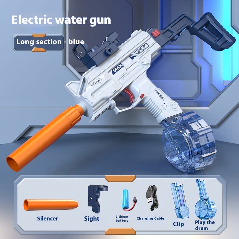 Children Automatic UZI Electric Backpack Water Submachine Gun Fights Summer Toy Water Guns Outdoor Beach Swimming Pool Toys view 4