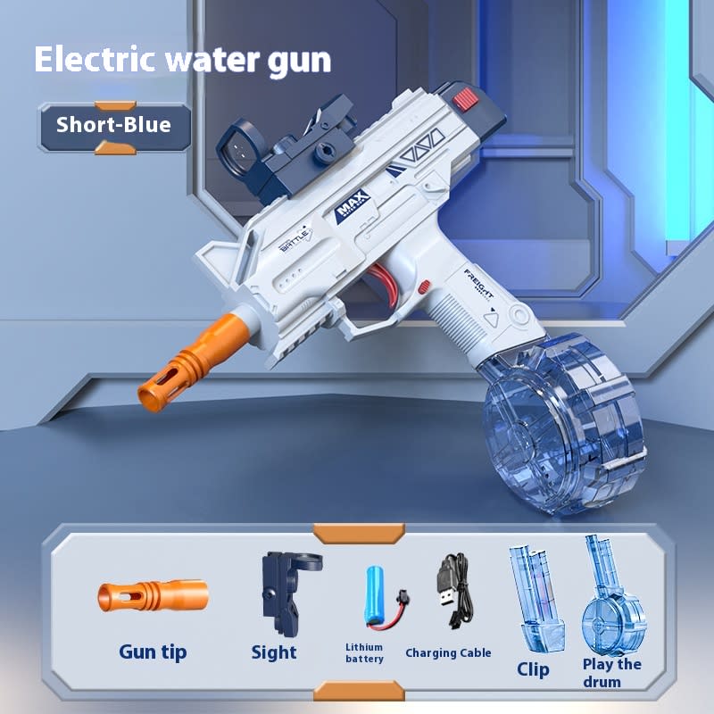 Children Automatic UZI Electric Backpack Water Submachine Gun Fights Summer Toy Water Guns Outdoor Beach Swimming Pool Toys view 5