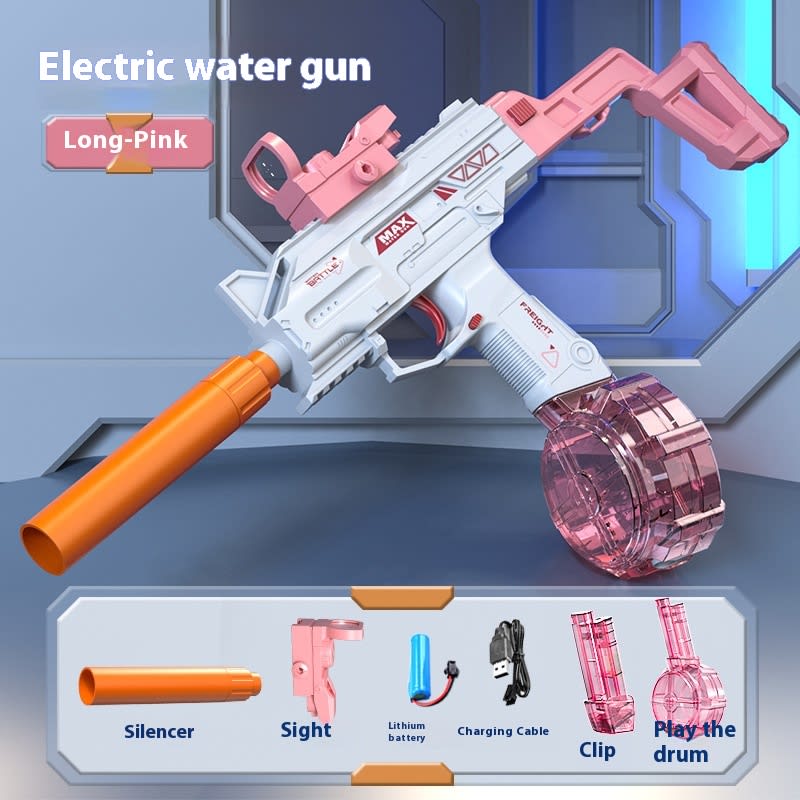 Children Automatic UZI Electric Backpack Water Submachine Gun Fights Summer Toy Water Guns Outdoor Beach Swimming Pool Toys view 1