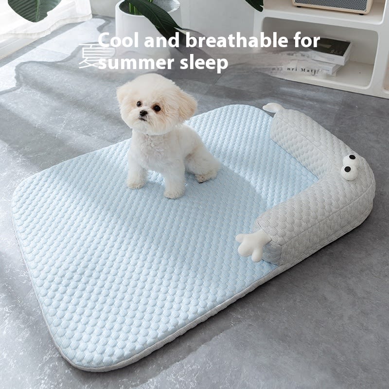 Cool Feeling Dog Mat Breathable Pet Bed Cat Nest view 15