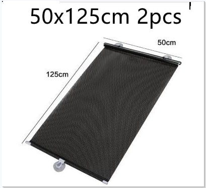 Retractable Automatic Sun Visor, Automatic Front, and Rear Side Blinds, Sun Protection and UV Protection Screen view 8
