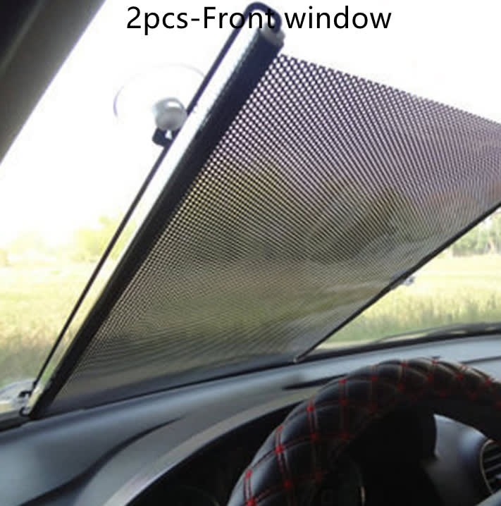Retractable Automatic Sun Visor, Automatic Front, and Rear Side Blinds, Sun Protection and UV Protection Screen view 16