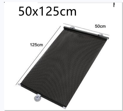 Retractable Automatic Sun Visor, Automatic Front, and Rear Side Blinds, Sun Protection and UV Protection Screen view 3