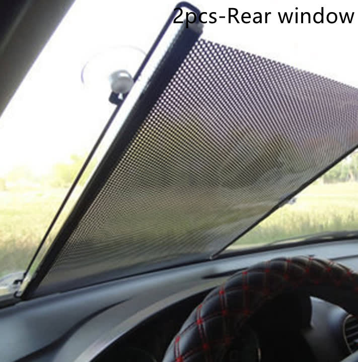 Retractable Automatic Sun Visor, Automatic Front, and Rear Side Blinds, Sun Protection and UV Protection Screen view 4