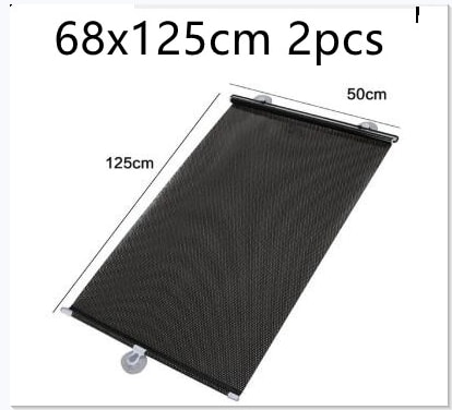 Retractable Automatic Sun Visor, Automatic Front, and Rear Side Blinds, Sun Protection and UV Protection Screen view 11