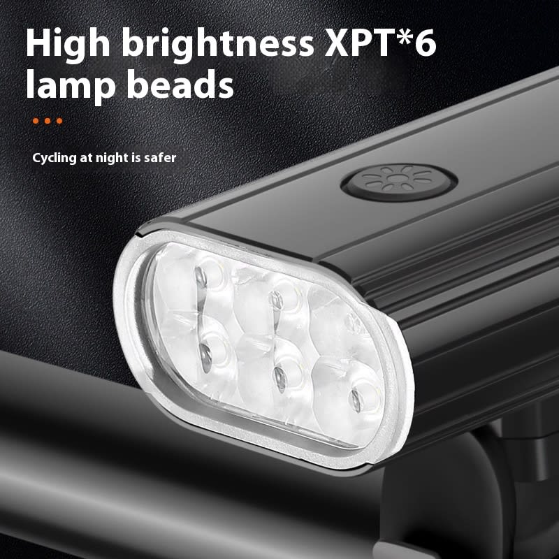 Bicycle Light 2000LM Aluminum Alloy 6 XPT Large Lamp Bead Headlight TYPE-C Can Be Mounted view 7