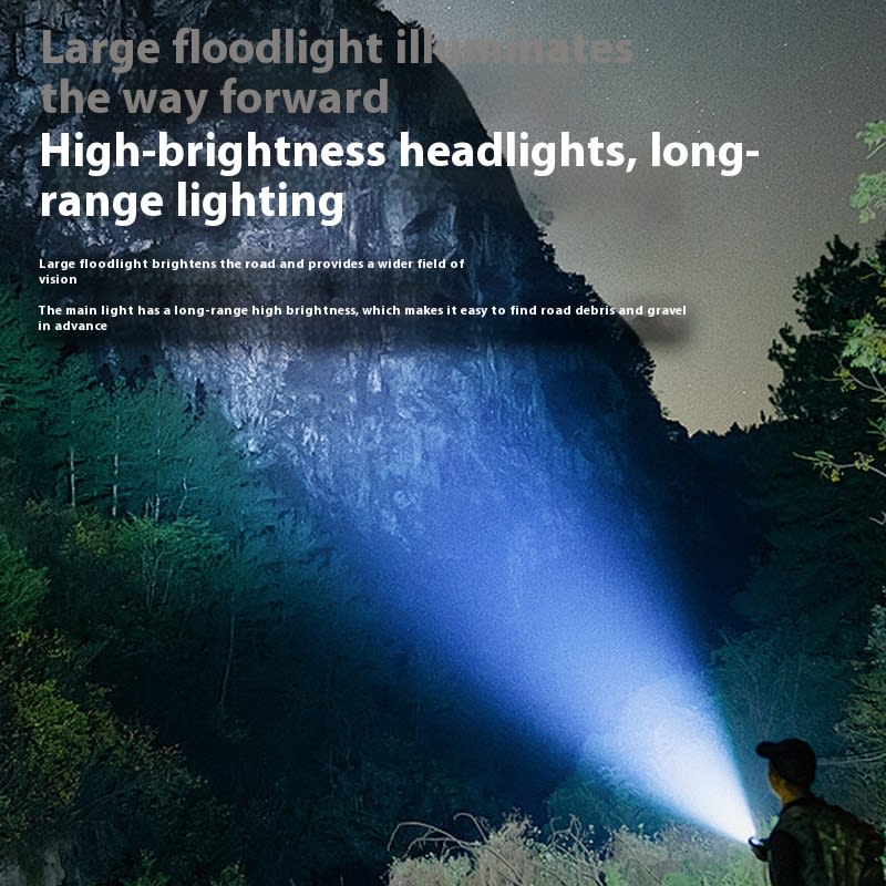Bicycle Light 2000LM Aluminum Alloy 6 XPT Large Lamp Bead Headlight TYPE-C Can Be Mounted view 5