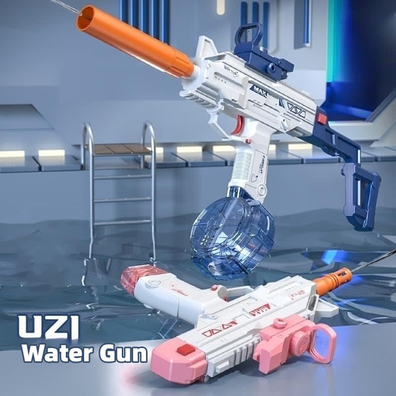 Children Automatic UZI Electric Backpack Water Submachine Gun Fights Summer Toy Water Guns Outdoor Beach Swimming Pool Toys view 7