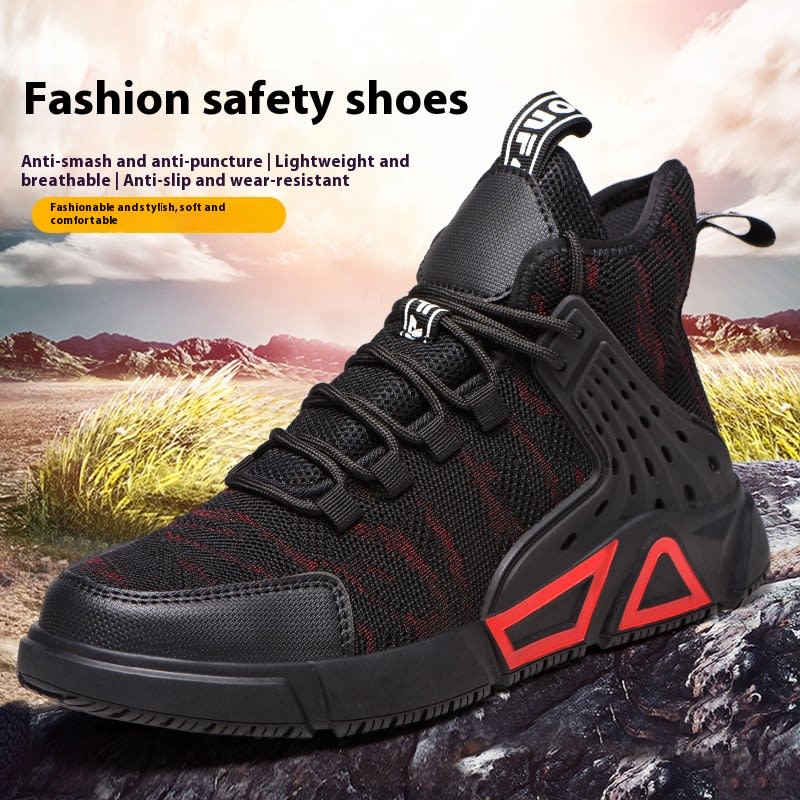 Steel Toe Anti Smashing And Anti Piercing Safety Protective Work Shoes view 2