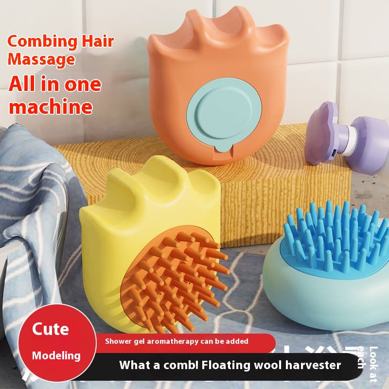 Pet Bath Brush Cat Dog Massage Comb view 6