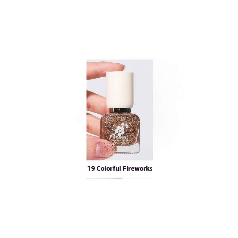 Water-based Quick-drying Baking-free Long-lasting Tearable Popular Color White Fragrance-retaining Nail Polish view 28