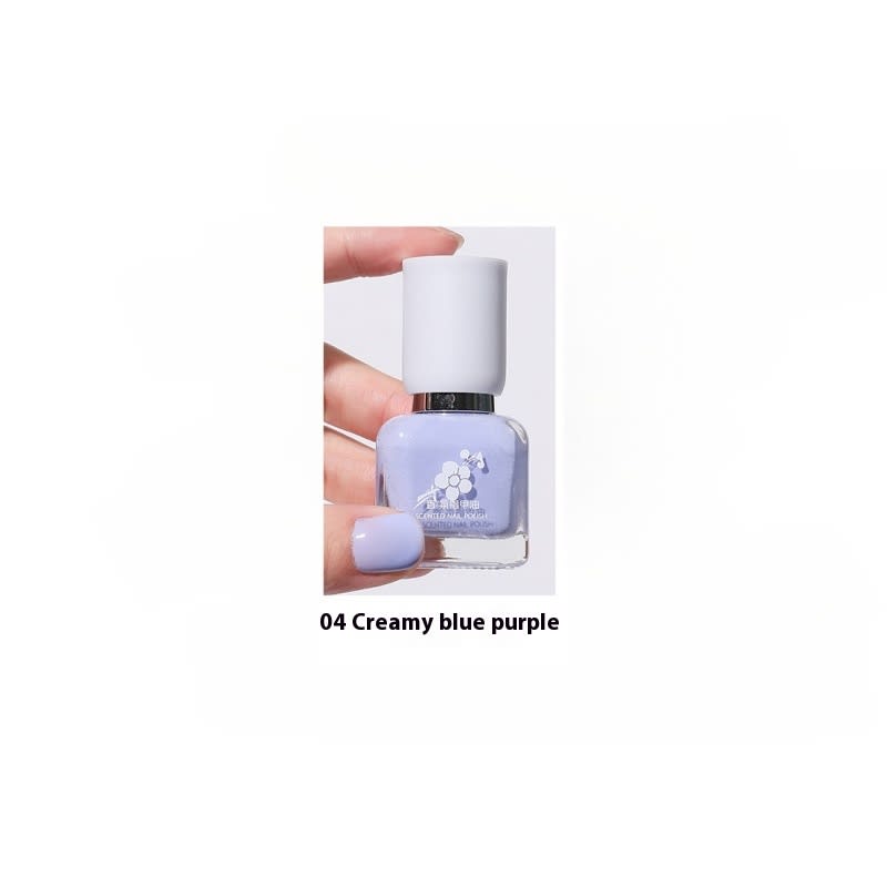 Water-based Quick-drying Baking-free Long-lasting Tearable Popular Color White Fragrance-retaining Nail Polish view 18