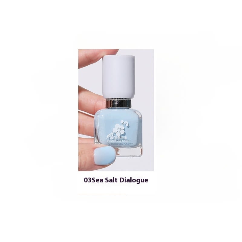 Water-based Quick-drying Baking-free Long-lasting Tearable Popular Color White Fragrance-retaining Nail Polish view 7
