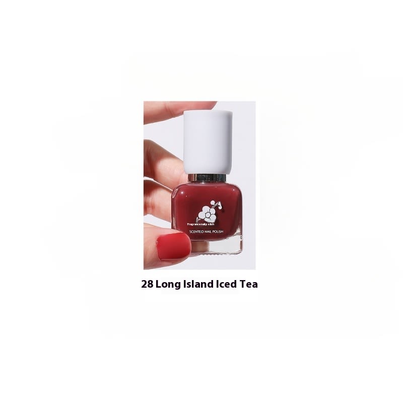 Water-based Quick-drying Baking-free Long-lasting Tearable Popular Color White Fragrance-retaining Nail Polish view 9