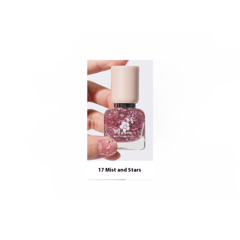 Water-based Quick-drying Baking-free Long-lasting Tearable Popular Color White Fragrance-retaining Nail Polish view 11