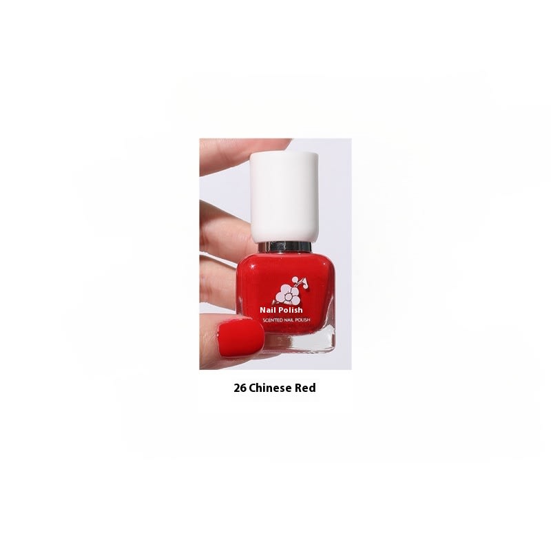 Water-based Quick-drying Baking-free Long-lasting Tearable Popular Color White Fragrance-retaining Nail Polish view 38