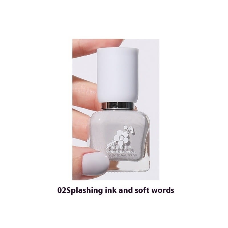 Water-based Quick-drying Baking-free Long-lasting Tearable Popular Color White Fragrance-retaining Nail Polish view 4