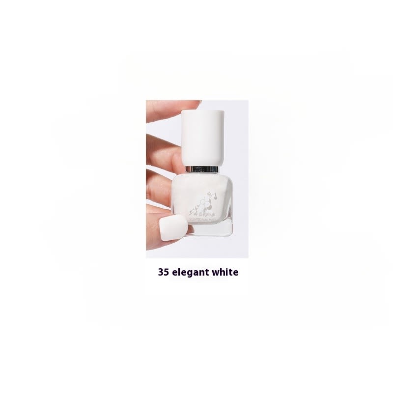 Water-based Quick-drying Baking-free Long-lasting Tearable Popular Color White Fragrance-retaining Nail Polish view 36