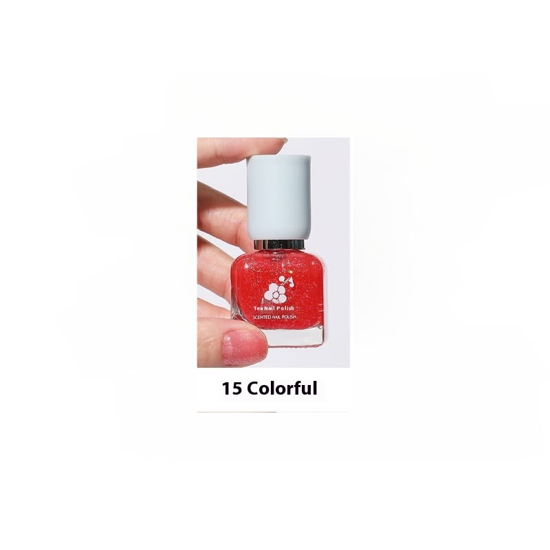 Water-based Quick-drying Baking-free Long-lasting Tearable Popular Color White Fragrance-retaining Nail Polish view 10