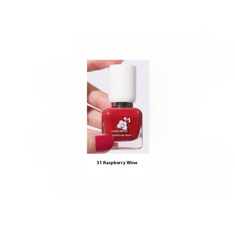 Water-based Quick-drying Baking-free Long-lasting Tearable Popular Color White Fragrance-retaining Nail Polish view 24