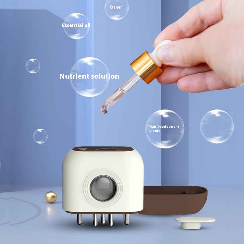 Scalp Medicine Supplying Device Red Blue Light Micro Current Head Massage Care Comb view 4