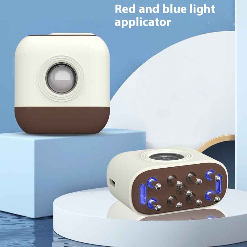 Scalp Medicine Supplying Device Red Blue Light Micro Current Head Massage Care Comb view 3