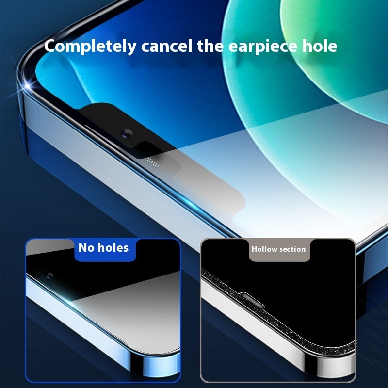 Suitable For 14 HD Tempered Film 15 Non-hole Dustproof Iphone12pro Full Screen Xsmax Film view 3
